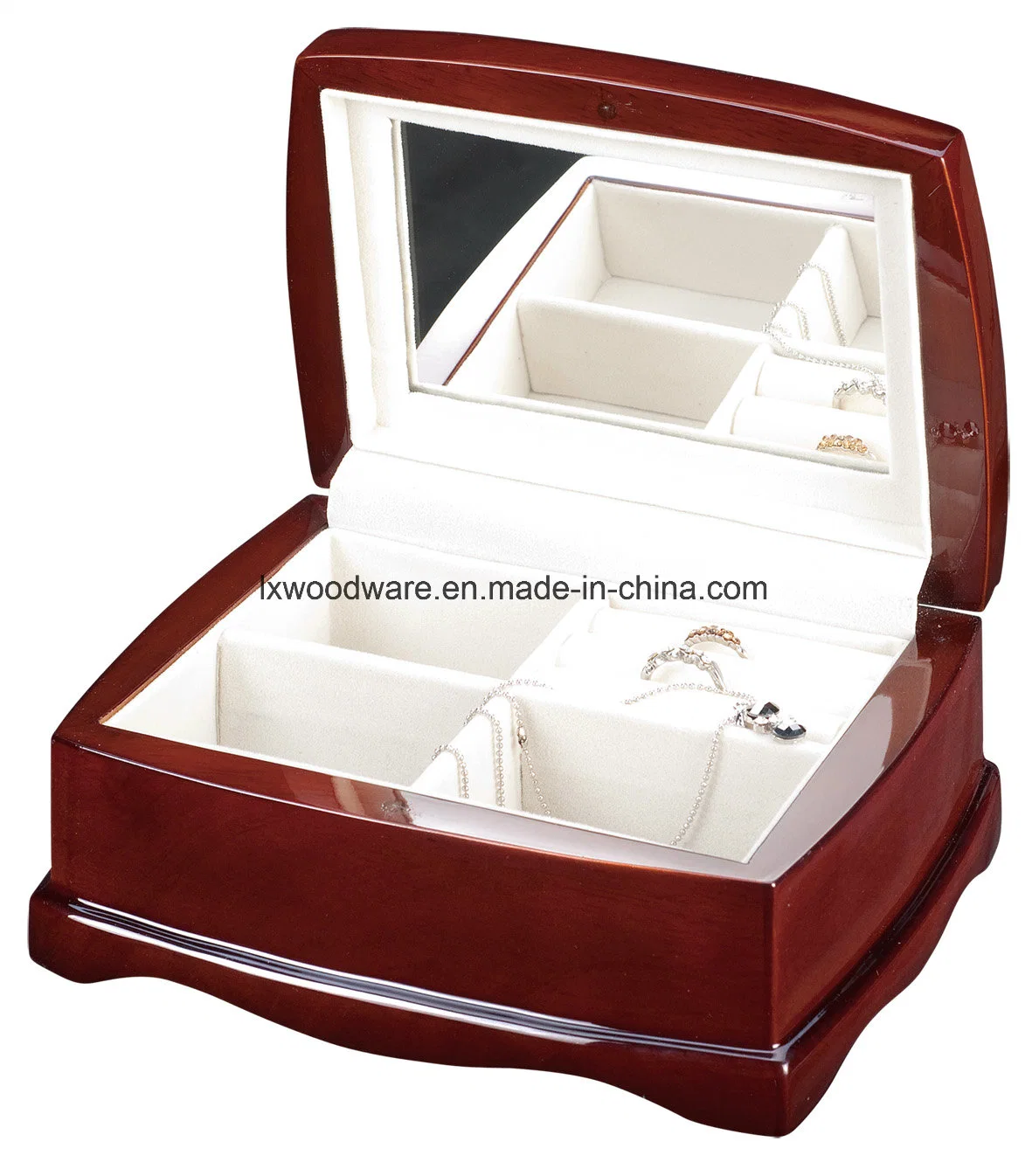 Rosewood Piano Finish Wooden Jewelry Packing Gift Box