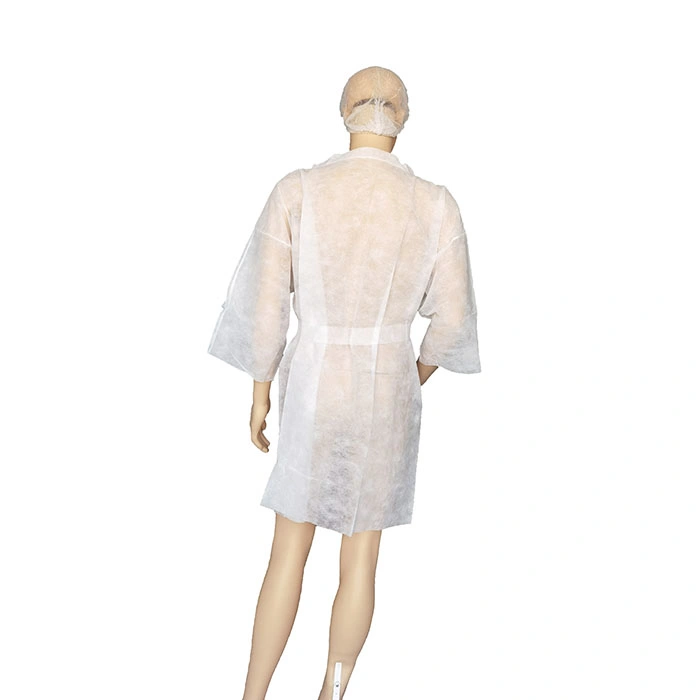 Disposable Robes for SPA White Soft Bathrobes Body Wrap for Salon and Tanning