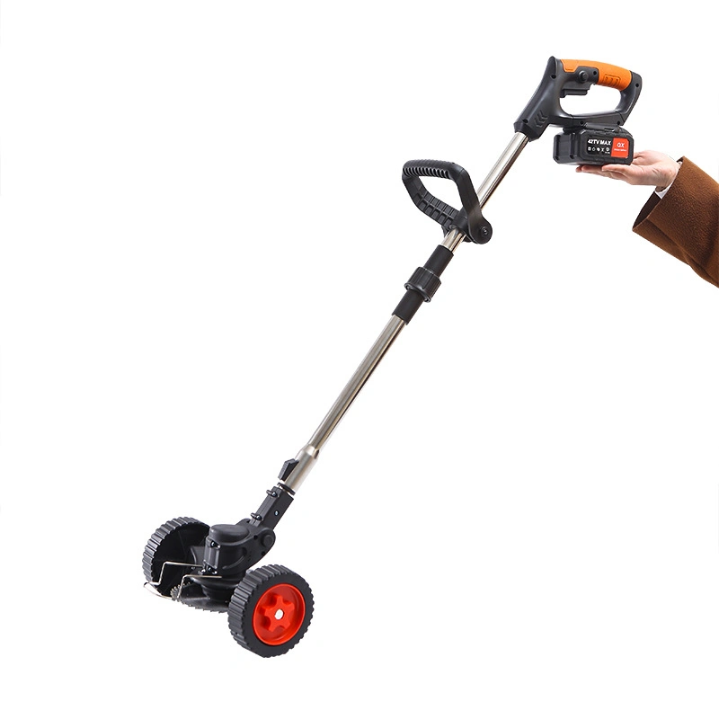 Handheld Electric Cordless Grass Trimmer with Metal Blade