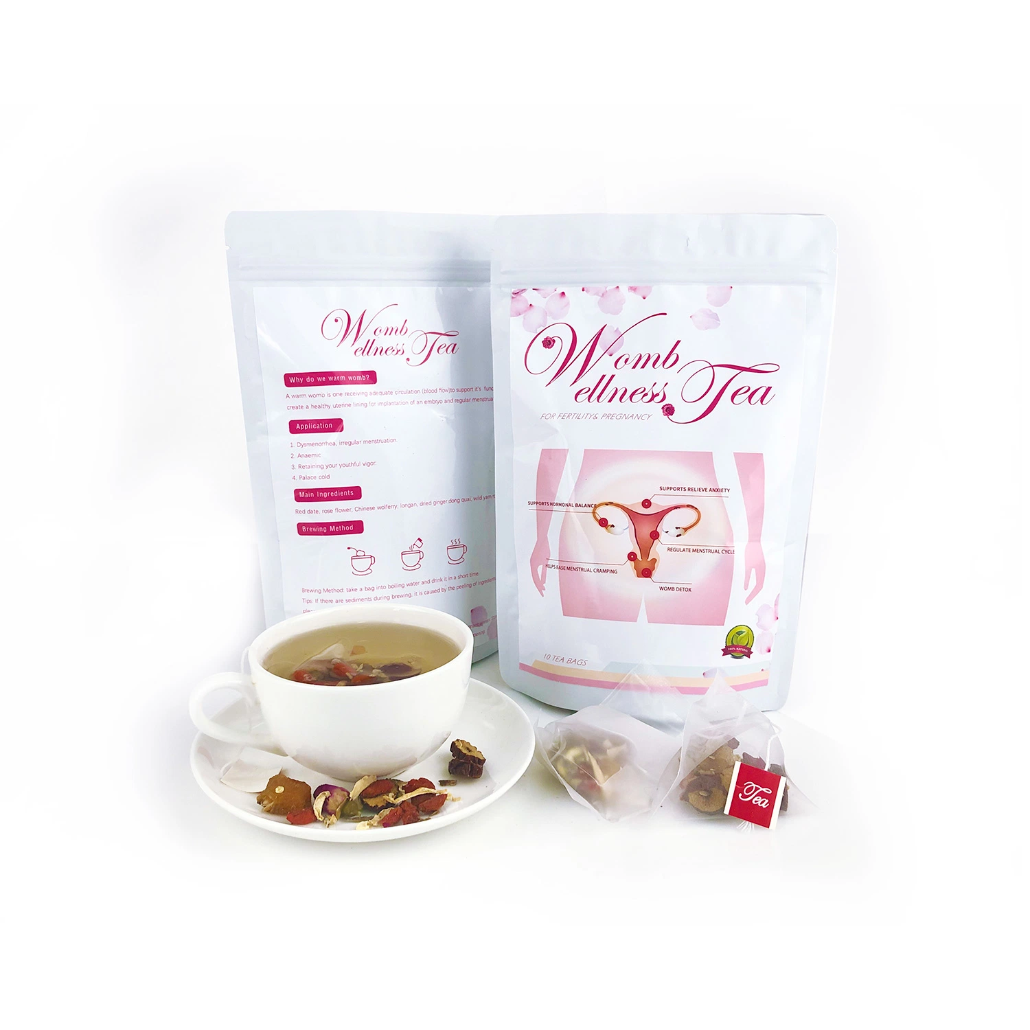 Women Period Pain Relief Yoni Fertility Womb Detox Cleaning Tea