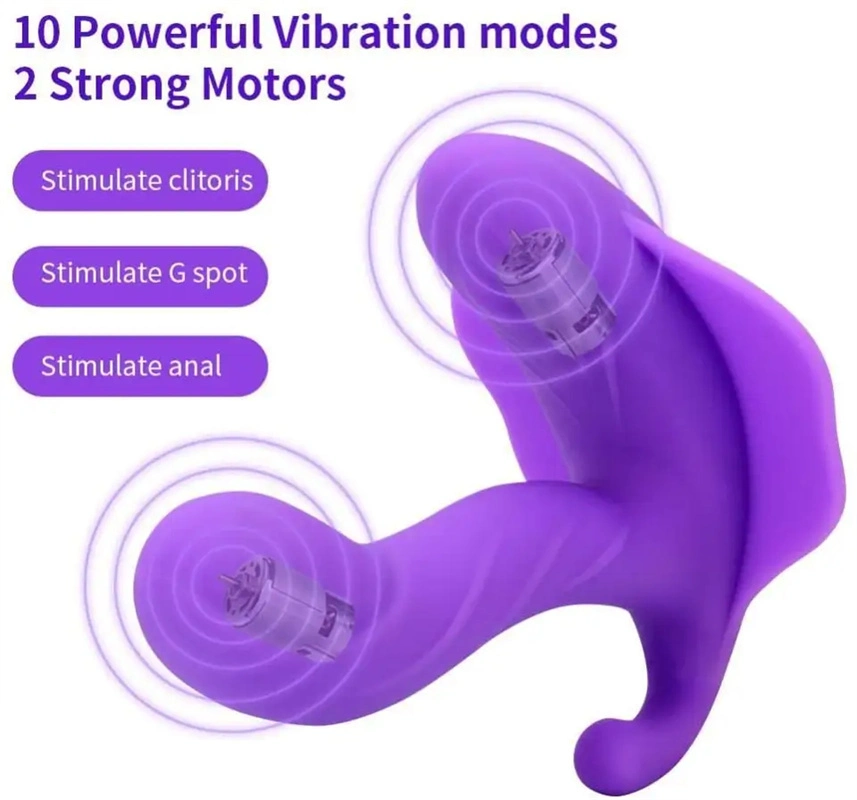 Use Dildo Vibrador Butterfly brinquedos sexuais para acoplar o orgasmo Masturbator Controle remoto sem fio Vibradores Dildo para mulheres camisas