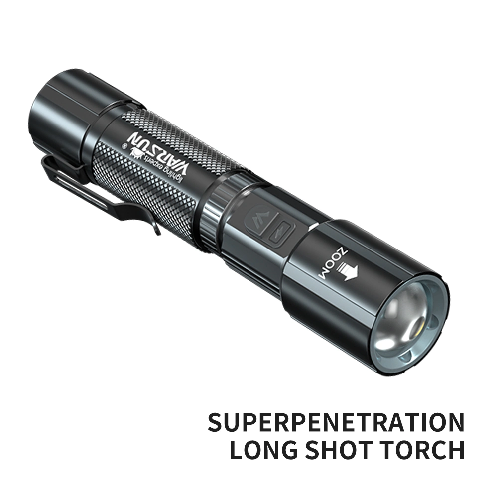 Warsun Y65s Outdoor Type C Rechargeable Portable Torch Light LED Flashlight with Clip and Double Switch