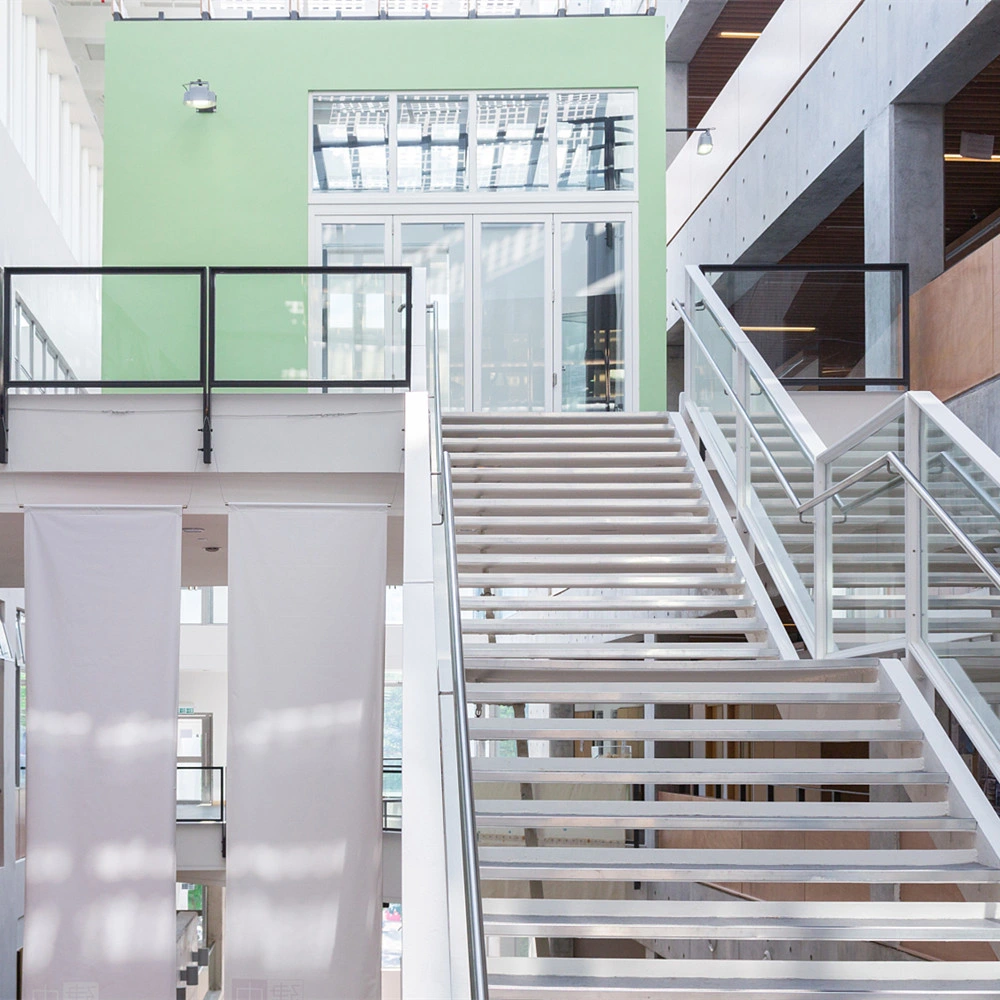 Frameless Stair Treads Heat Soak Tempered Glass with Polished Edge