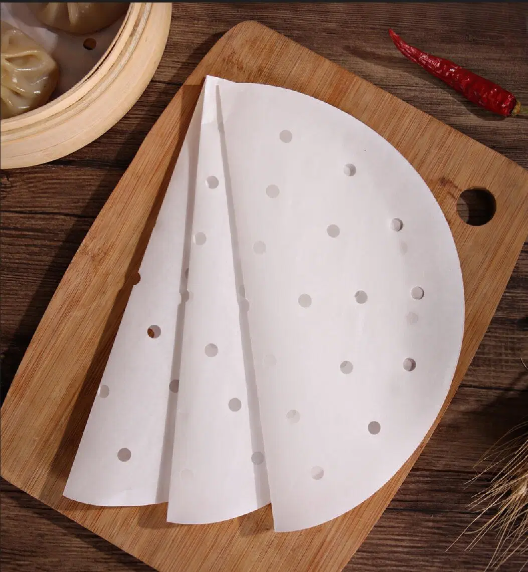 Professional Supply White Steamer Paper with Silicone Coating for Air Fryer