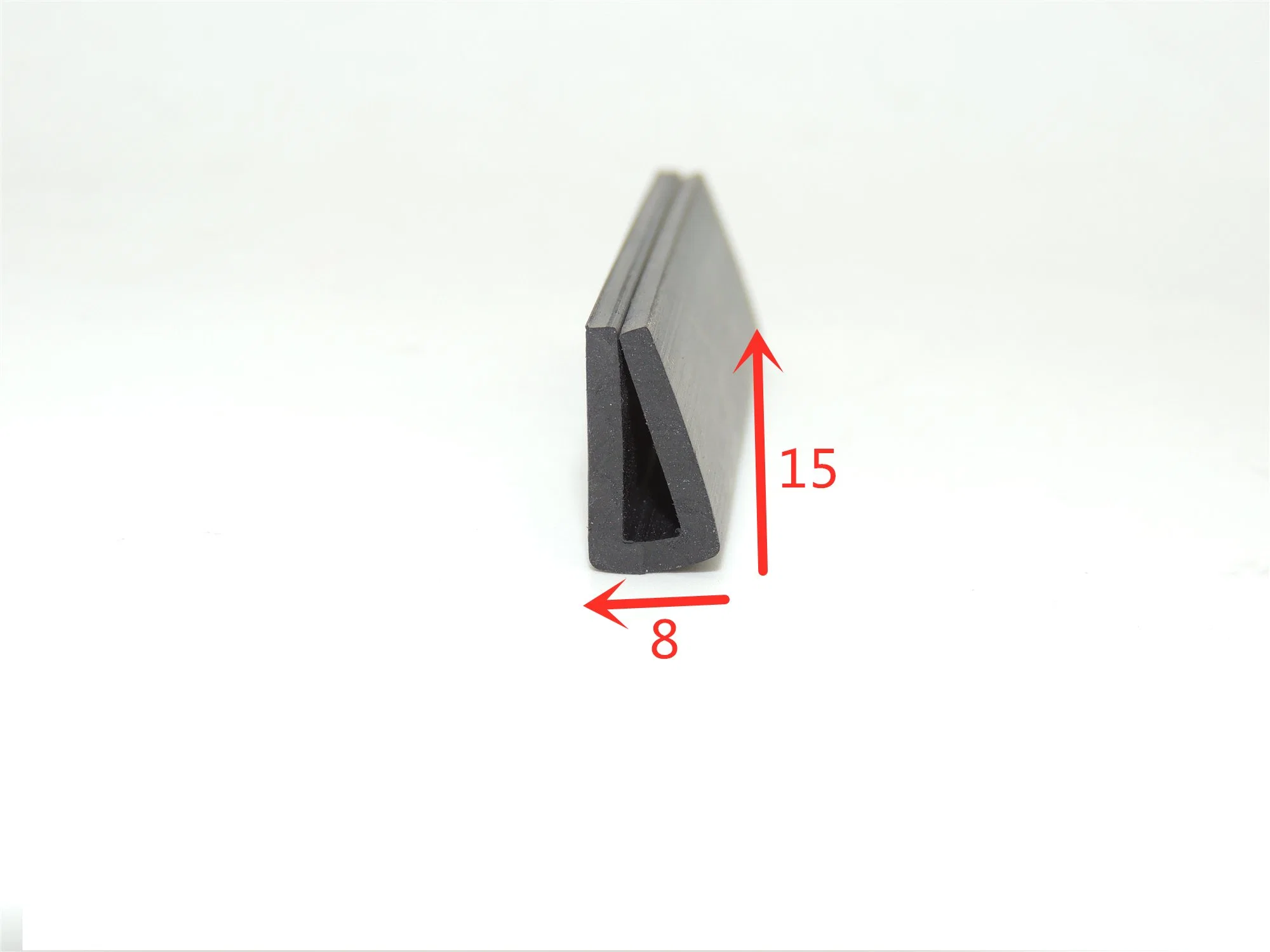 U Shape Solid EPDM Rubber Seal/Profile for Edge Protection