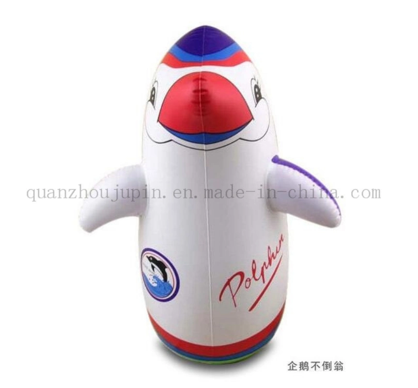 OEM PVC Print Penguin Balloon Inflatable Tumbler Toy for Promotion