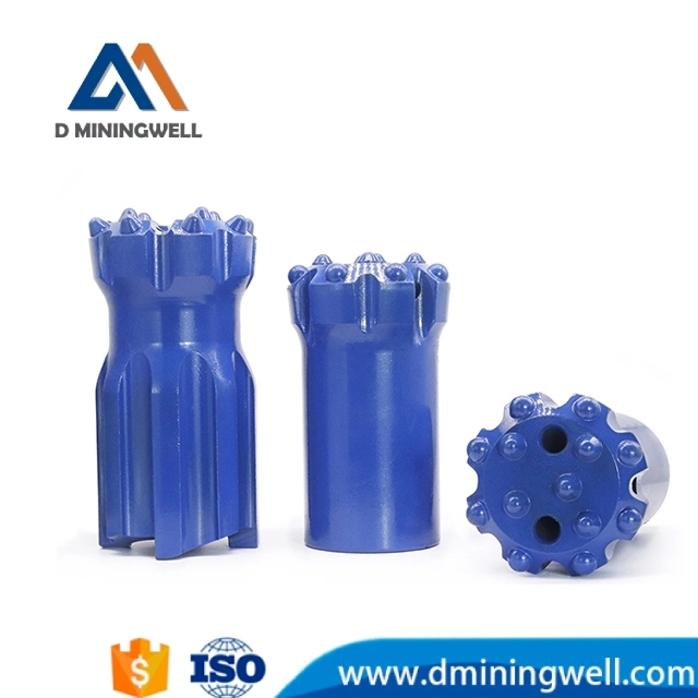 D Miningwell broca de carboneto de tungsténio Normal Martelo broca de carboneto de tungsténio para furar 45mm R32 Broca Botão Rosqueado