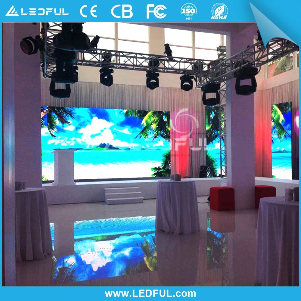 P3,9 P4,81 Full Color Interactive Touch Rental Screen LED Dance Boden Panel Track for Sale Show Tile Display Shopping Mall Stufe