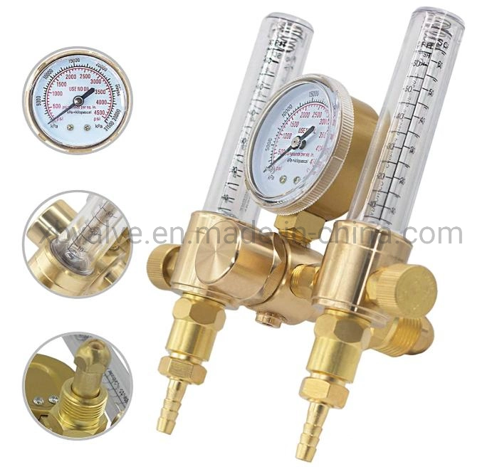 Factory Price Argon/CO2 MIG TIG Flow Meter Gas Regulator Gauge with 6.59FT Gas Hose Welding Welder