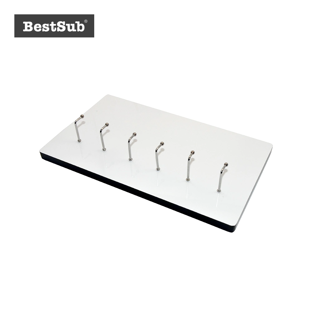 Bestsub Customized Sublimation Hardboard Decoration Photo Frame with 6 Hooks (GHBF10)