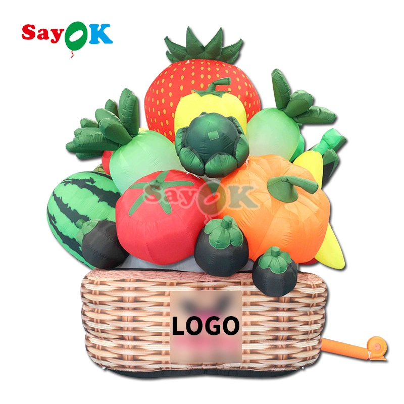 Jardín de verduras tema Inflatable de frutas y verduras Modelo Inflatable para Venta decoración personalizada de mascota inflable