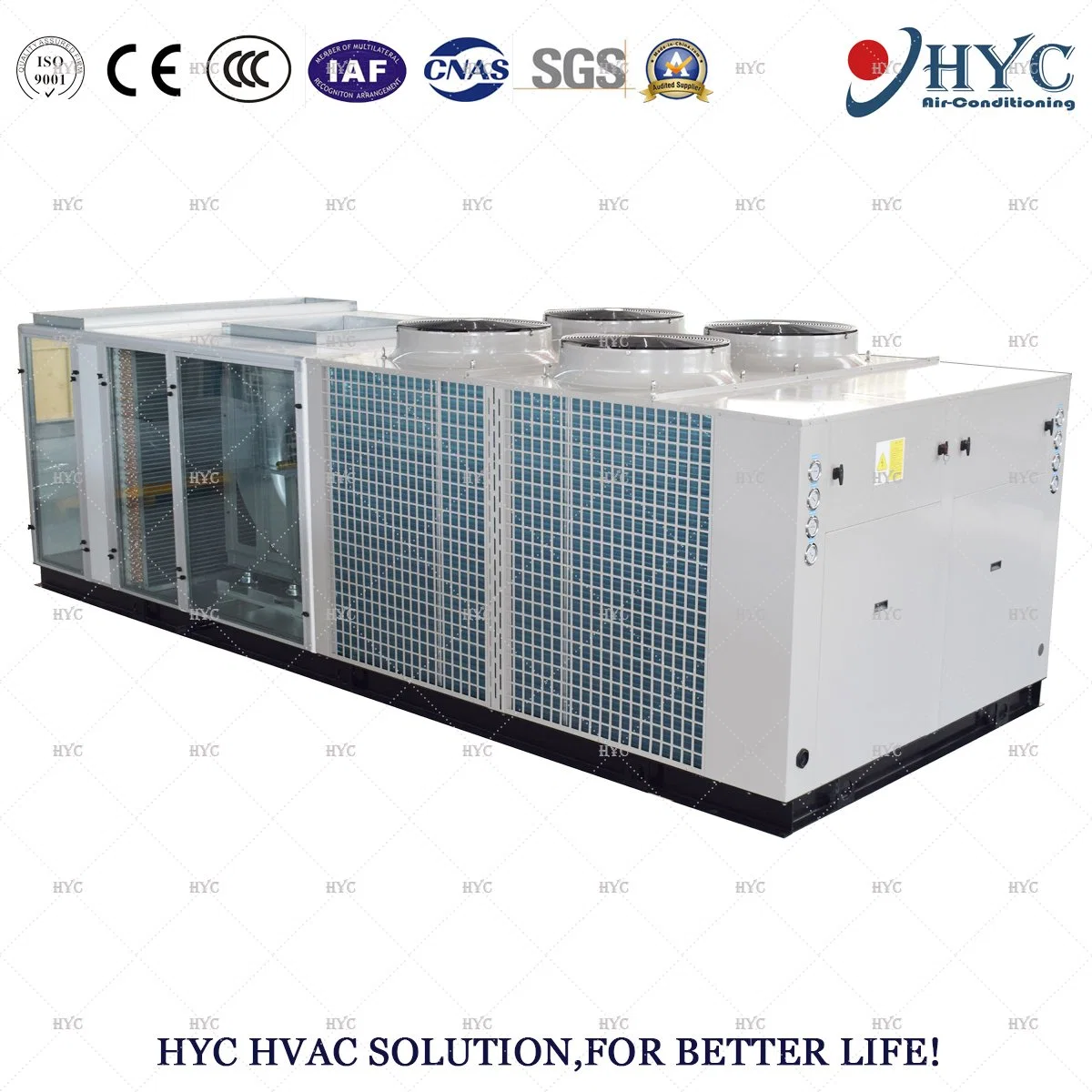 High Efficiency Rooftop Packaged Heat Pump Unit with Inverter DC Compressor