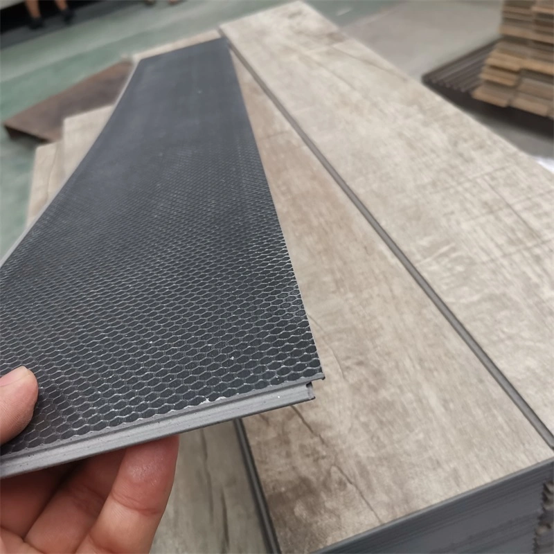5.5mm Fireproof PVC Floor Tiles Floor Luxury Lvt Vinyl Spc Flooring