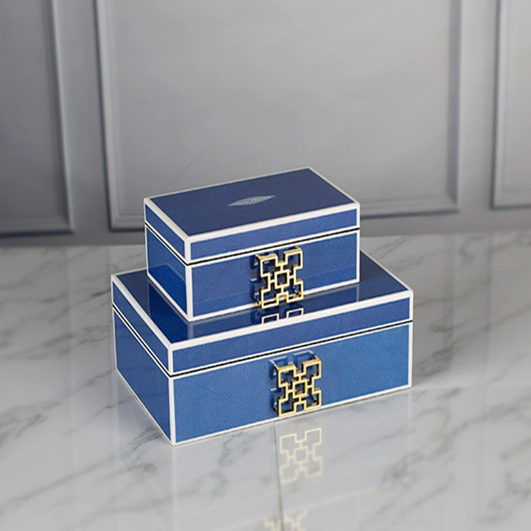 Luxury Gift & Craft Alloy Wooden Craft Jewelry Storage Box Gift Box for Jewelry