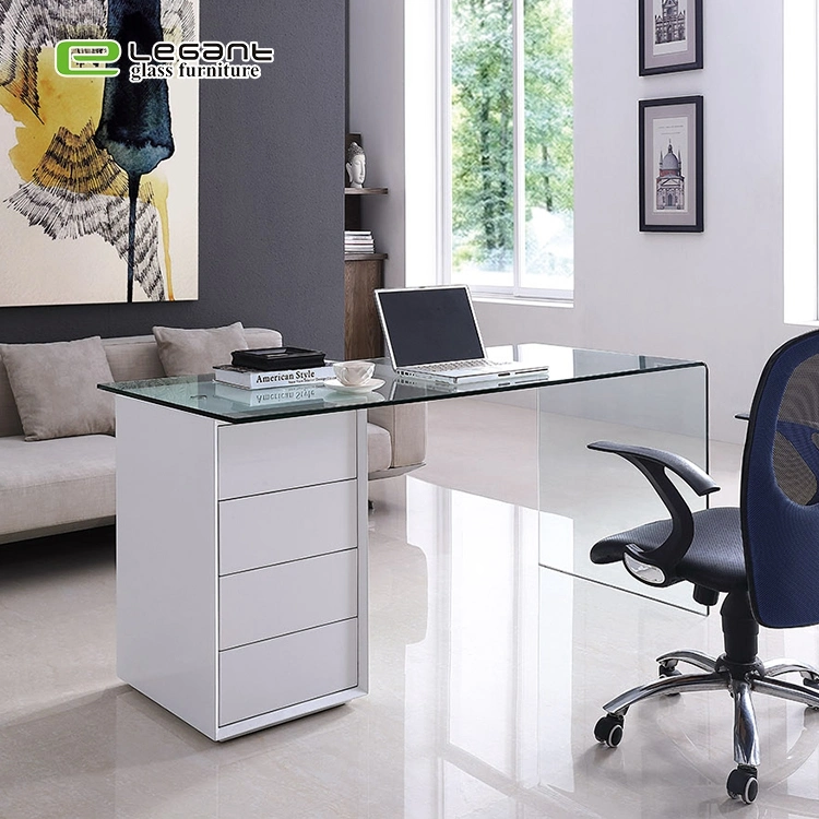 Furniture Design Luxury Office Computer Glass Table Desk