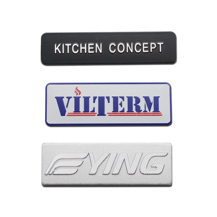 Customization Kitchen Furniture Fashion Clothing Appliance Product Aluminum Tag Label Brand Logo Promotional Gift Metal Art Craft