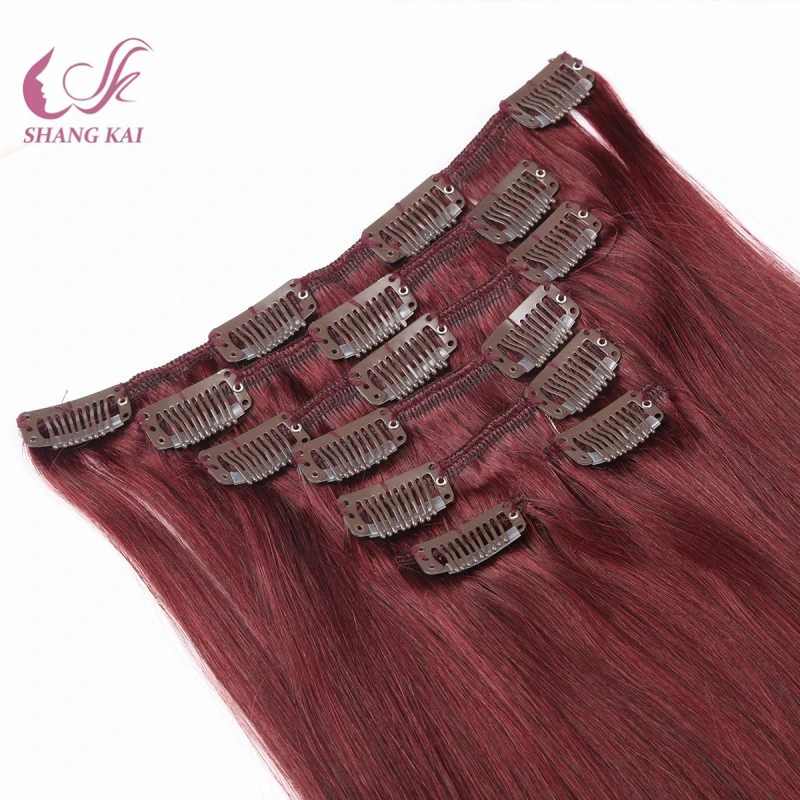 Brazilian Human Hair Clips Hair Extension