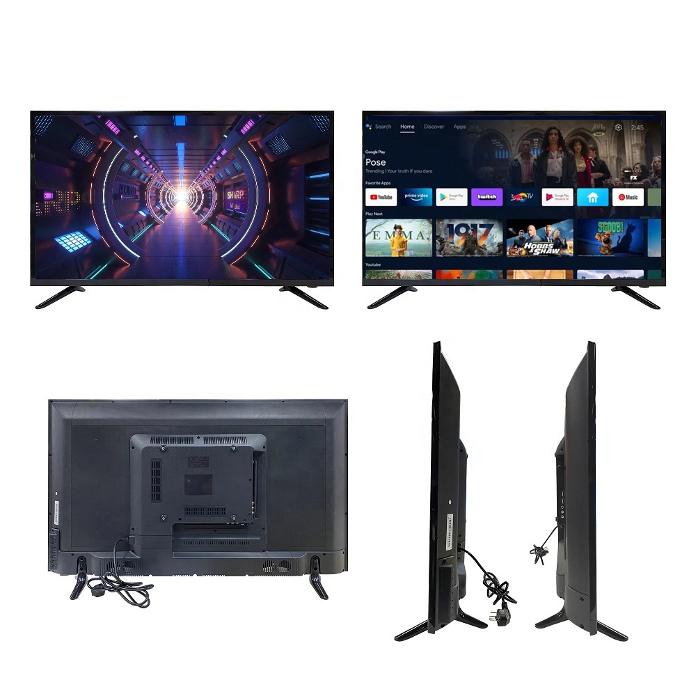 Nuevo modelo de televisores Televisor LED 24 televisores con Android de 32 pulgadas de pantalla plana de televisión de mesa personalizados