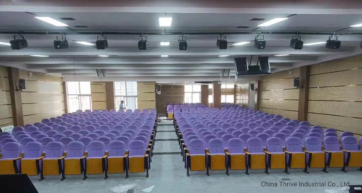 Theater Cinema Lecture Conference Hall Slow Return Folding VIP Auditorium Chairs Seats with Writing Table