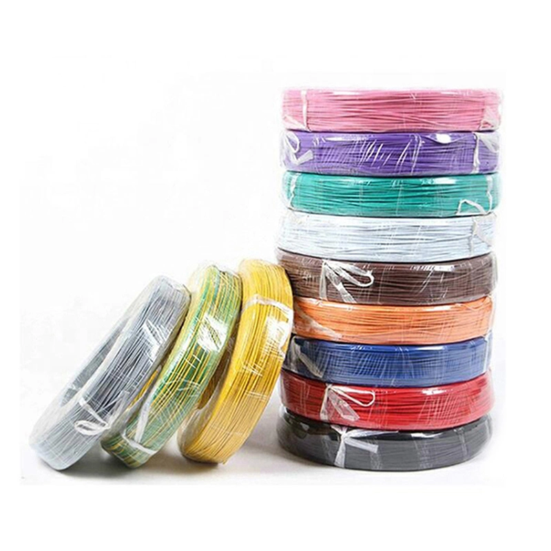 Electrical Wire UL1569 Diameter 1.3mm 26AWG 7/016mm Ts or Bare Copper Conductor Single Core Wire