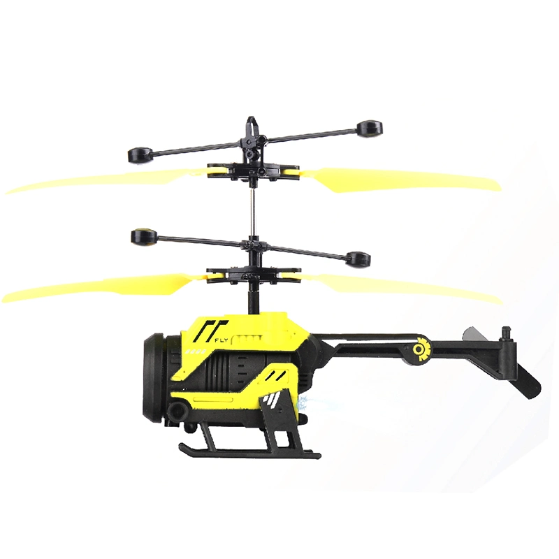 Avión de control remoto con sensor de disparo en forma de pistola, helicóptero de inducción con control infrarrojo, juguete de helicóptero de radiocontrol para niños con luz