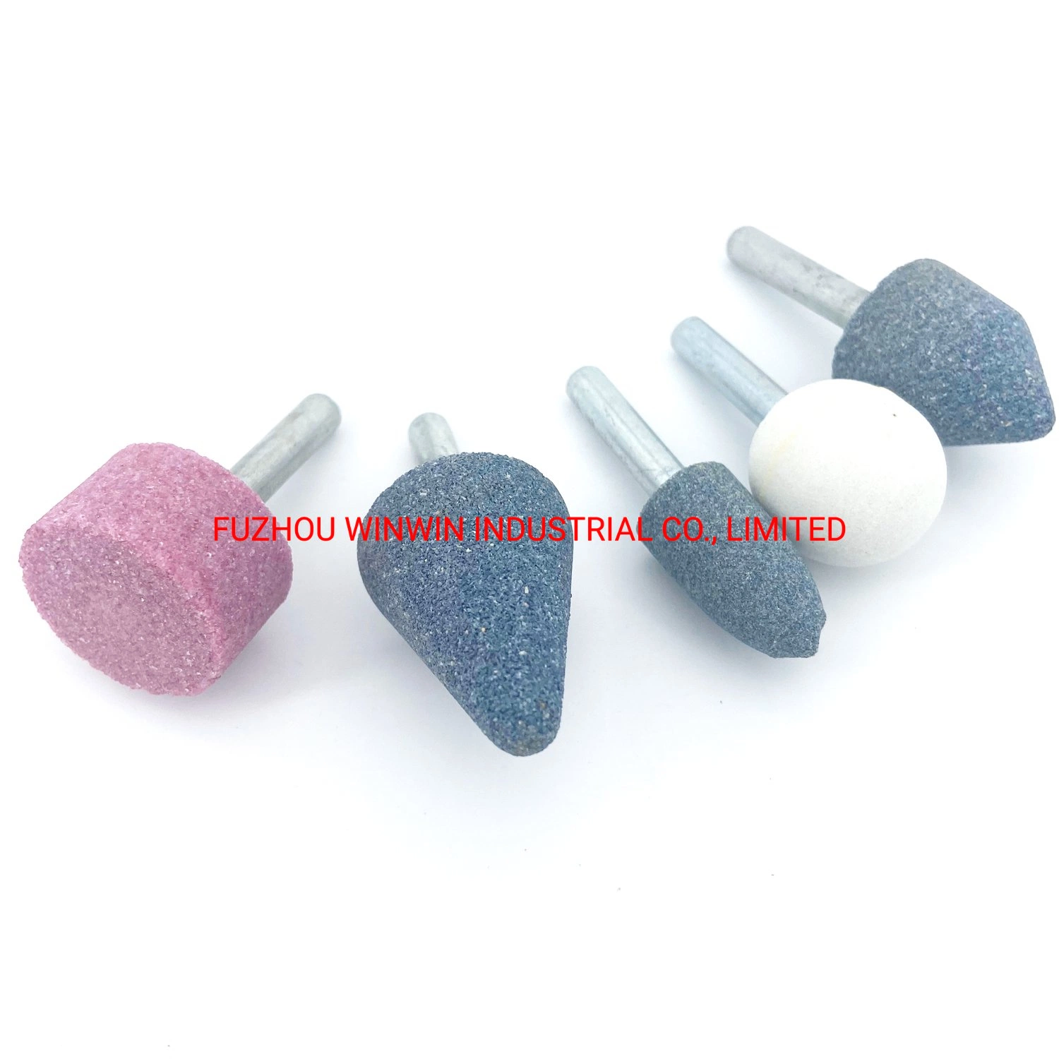 5pieces 1/4" Abrasive Mounted Pointed Grinding Stone for Drill Metal Polishing (WW-5MS01)