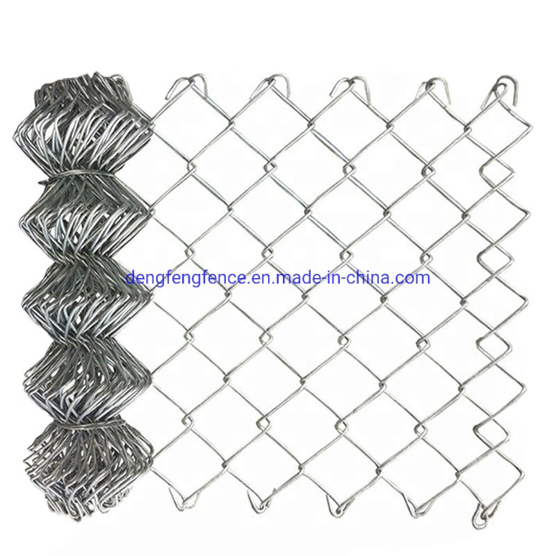 Galvanizou / PVC Coated Chain Link Fence Wire Mesh Factory Atacado