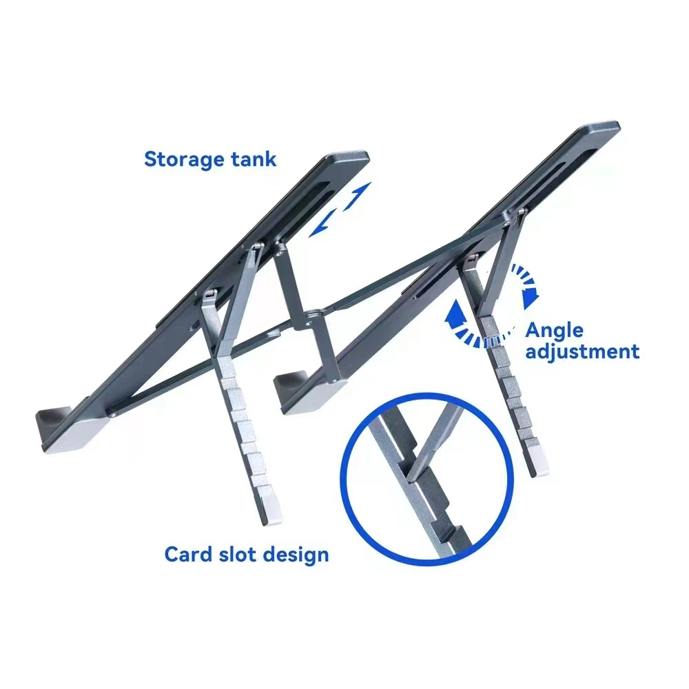 Notebook-Computer-Halterung Portable Aluminium Notebook-Halterung Falten Laptop Notebook Steh