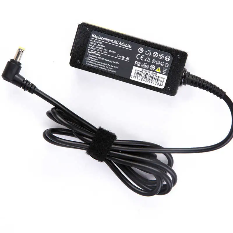 Usine Mini chargeur pour ordinateur portable professionnel 30W 19V à 1,58 A pour Acer batterie