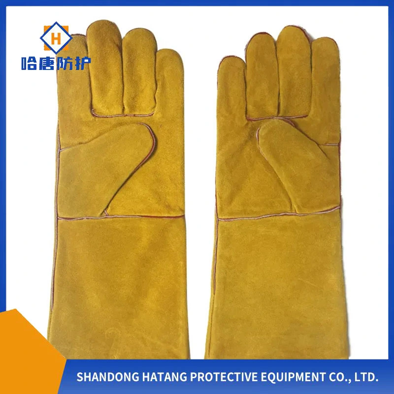 40cm Cowhide Split Leather Welding Work Glove