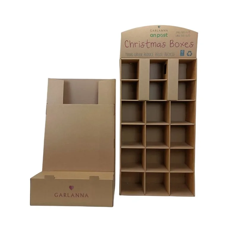 Paper Display Rack Multi-Layer Floor Standing Cardboard Display Rack Mall Promotion Hook Display Paper Rack