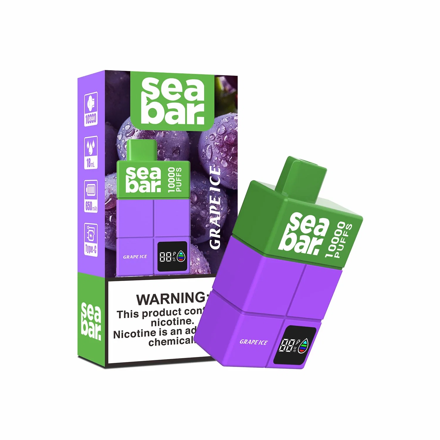 Seabar 10000 puffs E Cigares Оптовая продажа I Vape Disposable/Chargeable Vape Ручка одноразовый электронный сигарет Вапес 10000 пудренный пэтень