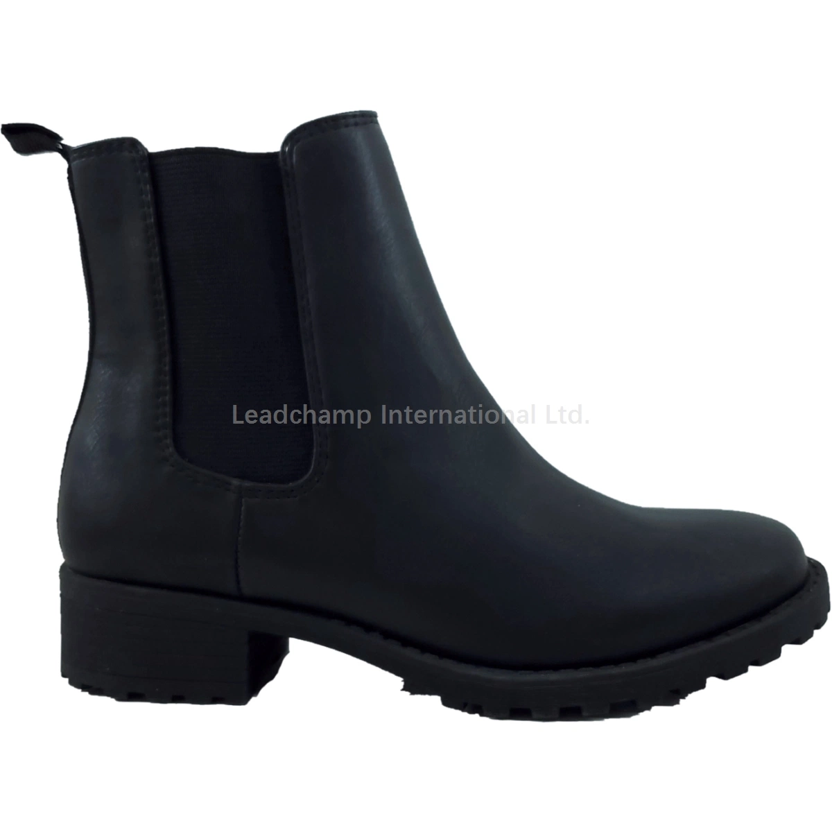 Lady Ankle Boot Elastic Band Slip-on Boots Comfortable Chelsea Boots