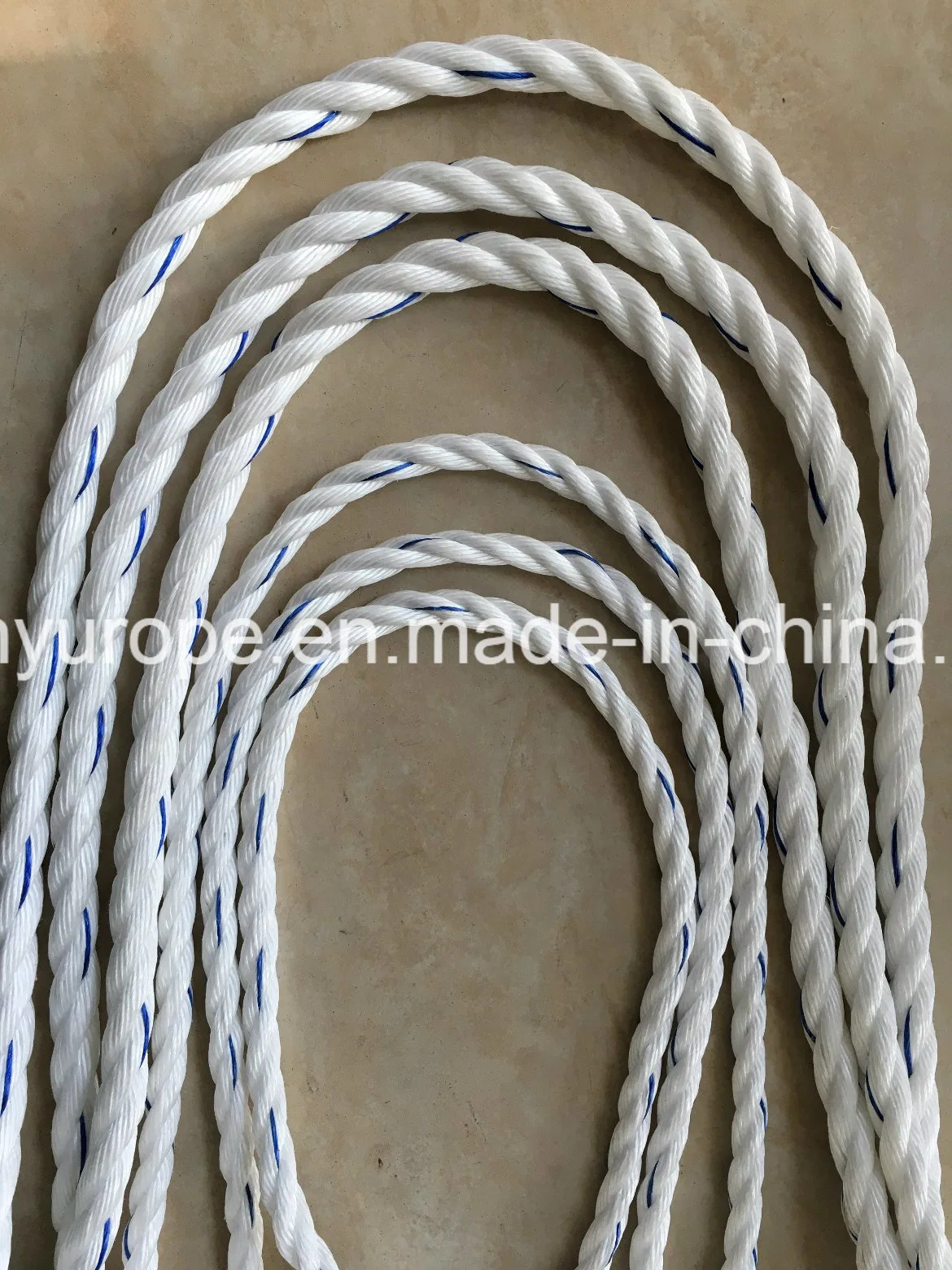 3/4 Strand PP Rope PP Manila Rope with Beige Color