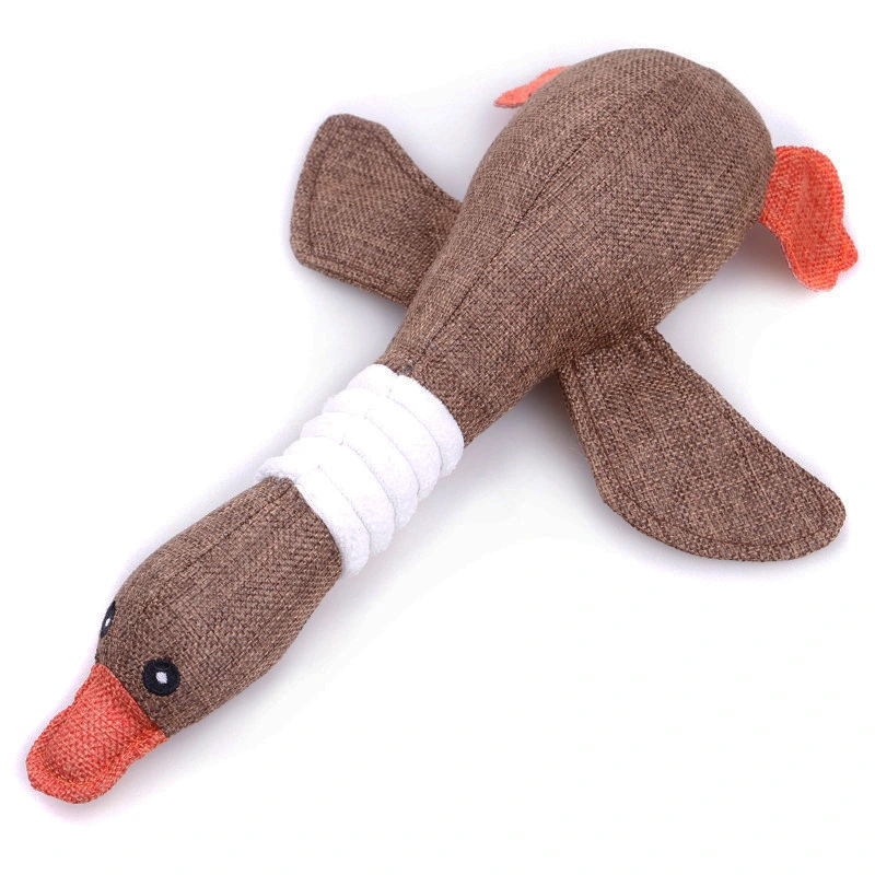 Dog Toys Wholesale/Supplier Products China Professional Wild Goose Squeaky Plush for Dogs Chew Toys Pet Toys All-Season Customized