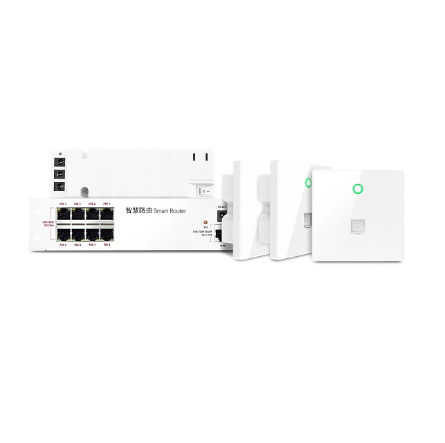 Sehr stabiler Smart Router mit Poe-Switch und AC-Controller-Funktion, Stromversorgung/Ethernet für Wireless AP