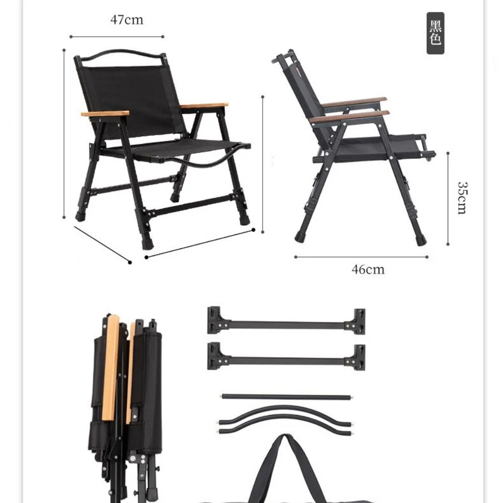 Silla baja portátil de aleación de aluminio plegable para exteriores Ci20795