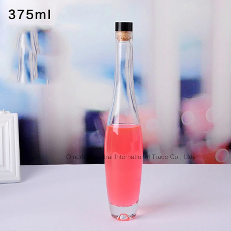 Bowling Shape Series Glass Ice Wine Bottle with Cover
