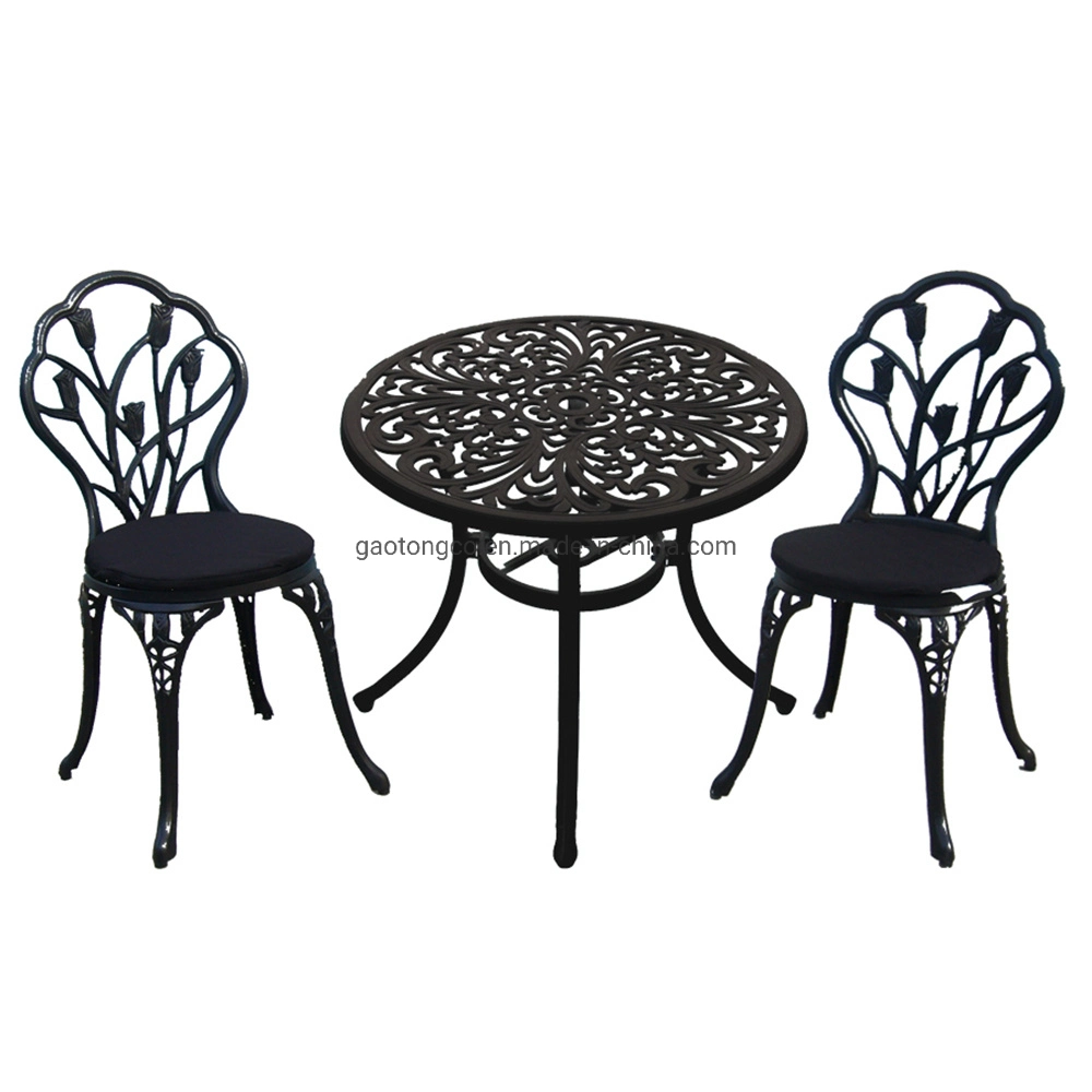 Cast Aluminum Ice Bucket Bistro Table Furniture Outdoor Garden Ice Bucket Table Set