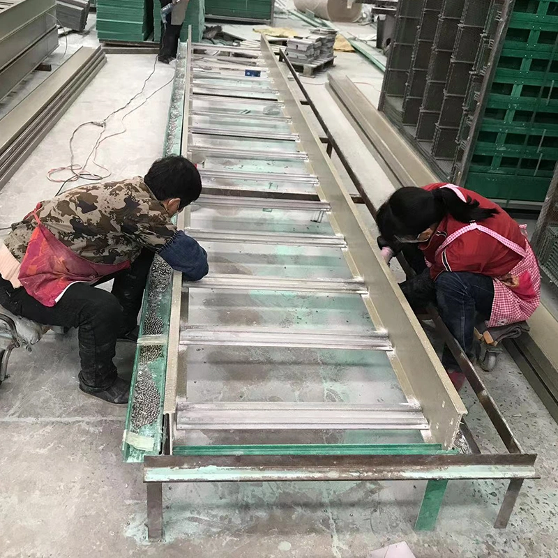 Hohe Festigkeit Alterungsbeständigkeit Composite Glas Stahl Leiter Kabelbrücke