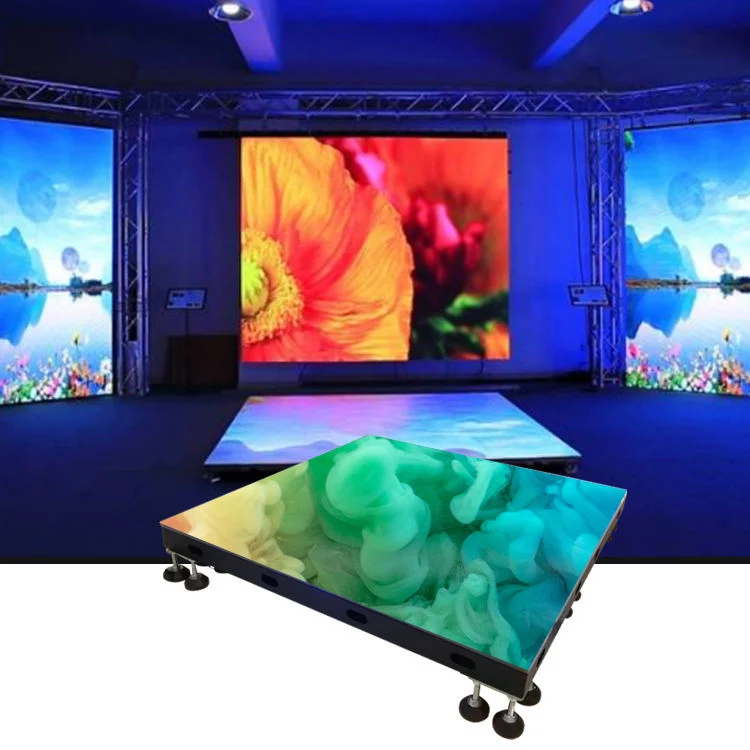 ÉCRAN LED de sol carrelé scène danse écran LED de panneau mural Écran tactile LED hiver