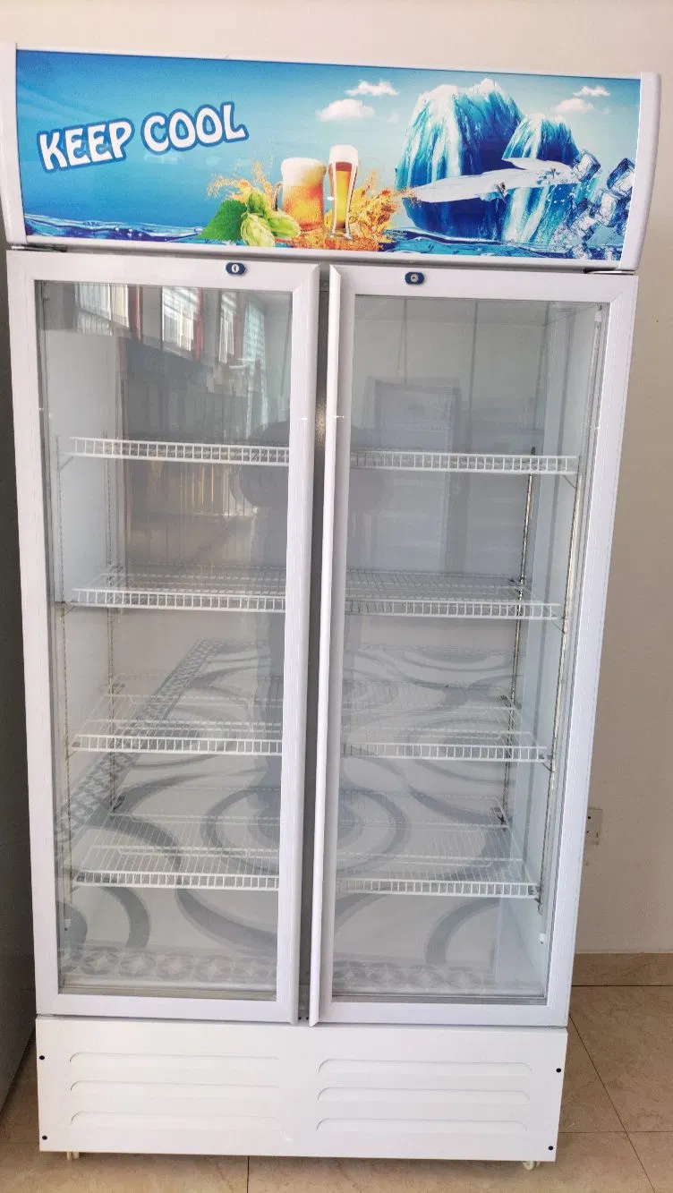 BV/SGS Commercial Display Supermarket Cabinet Direct Frost-Free Beverage Cooler