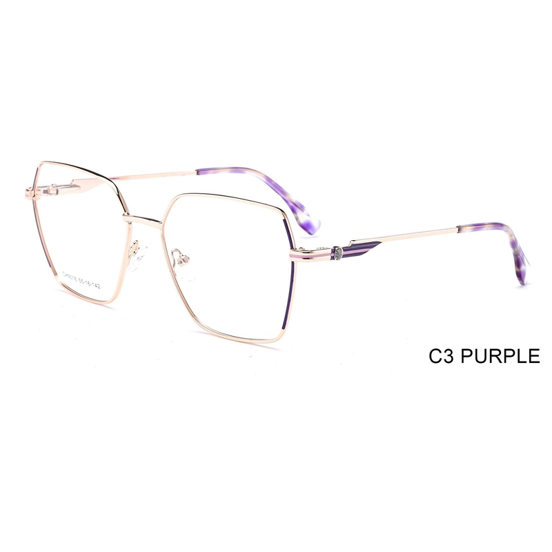 2023 Neueste Design China Großhandel/Lieferant Optische Brillen Rahmen Metall Frauen Original Brillenrahmen