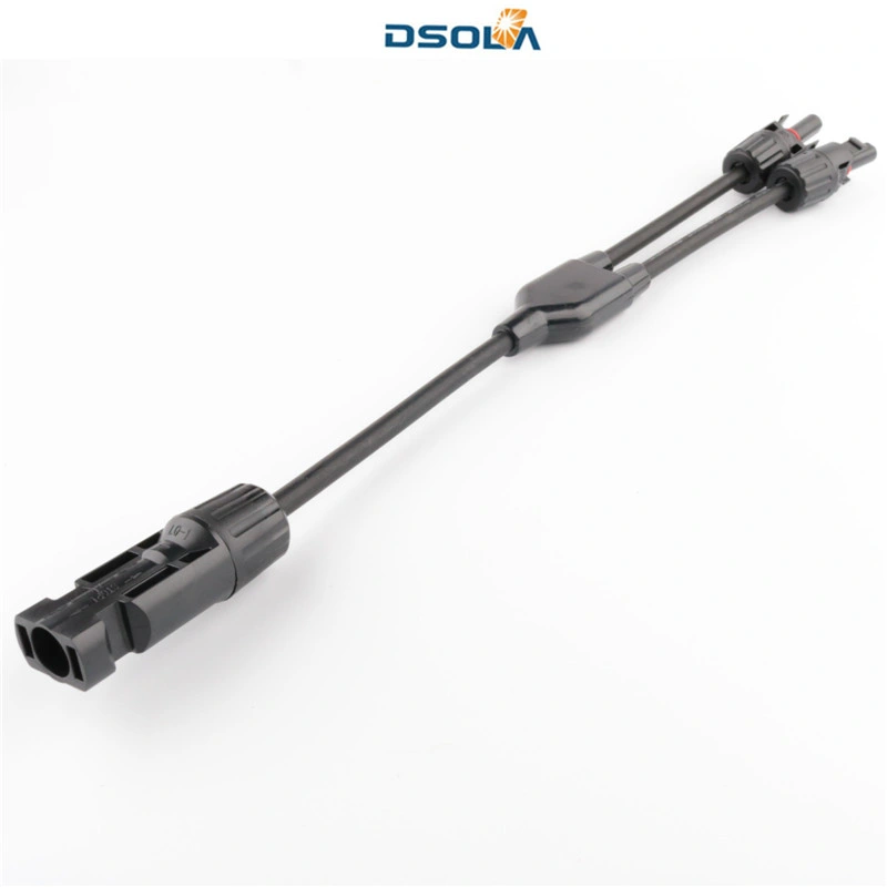 Dsola Customized Logo Nickel Copper Cable 2 Pin Solar Connector