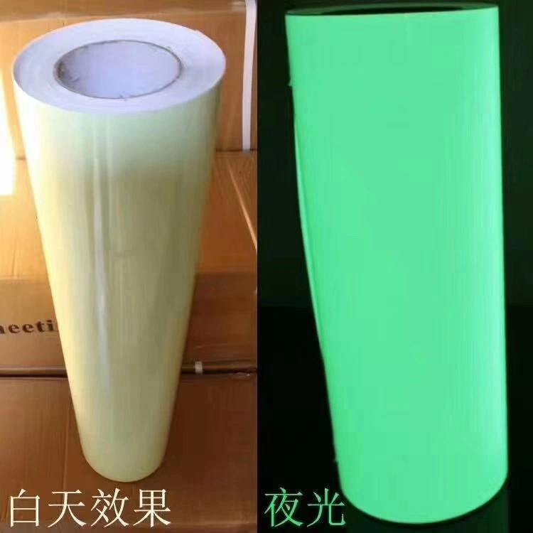 2-12 Hours Glossy/Matte Glow in The Dark Photo Luminescent Vinyl Sticker for Solvent Printing