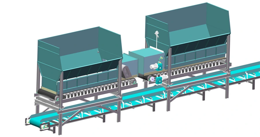 High Accuracy 3 Hoppers Computer Scale Control Fertilizer Batching System