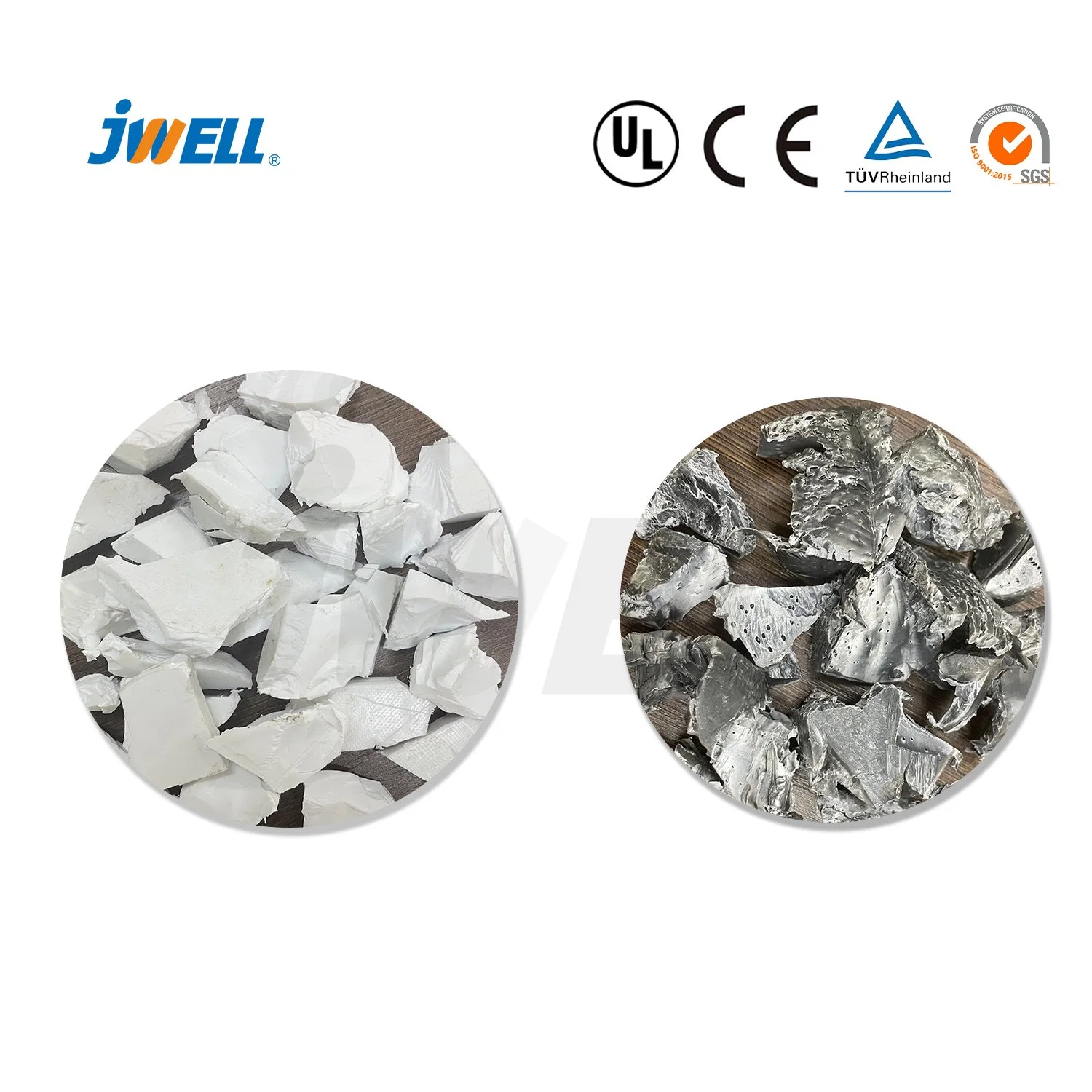 Jwell Single Shaft Plastic Shredder for Blocks/Pipe/Woven Bags