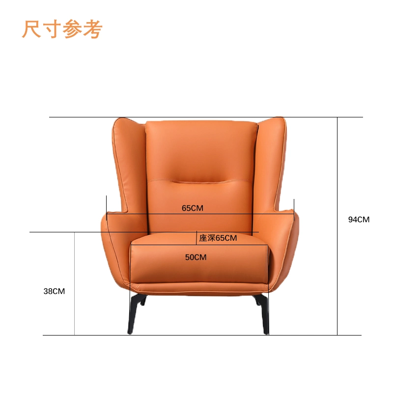 Modern Living Room Chair Furniture Comfortable Waterproof Stain Resistant Tech Fabric Single Sofa Lounge Chair with Ottoman