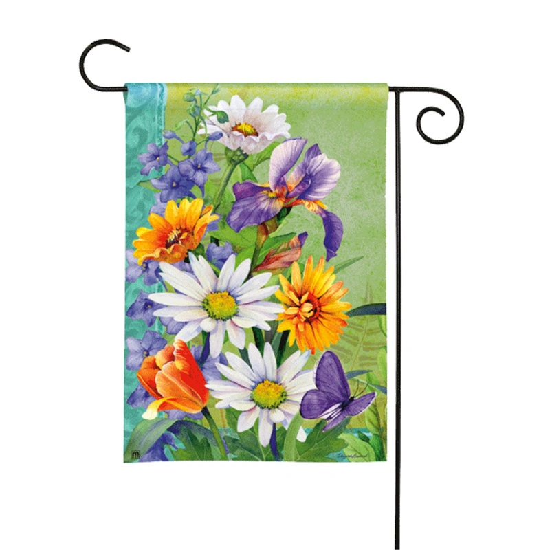 Personalized Garden Flag Small Vertical Double Sided Image