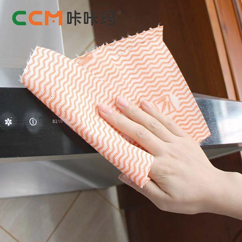 Non-Woven Kitchen Cleaning Towel Degradable Environmentally Friendly Home Disposable Dish Washing Towel